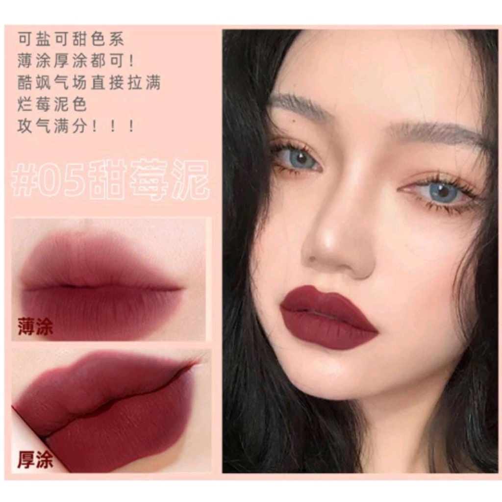 LAMEILA LIP RIBBON PITA MATTE LIPSTIK TAHAN AIR