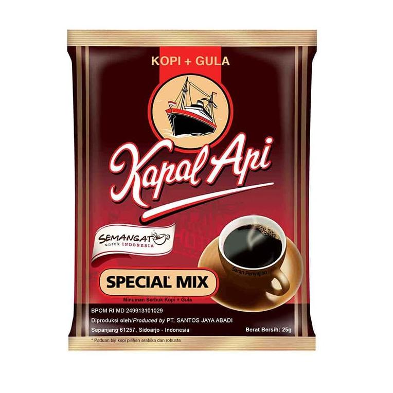 

(J-X6X✪) YongPack - Kopi Kapal Api Special Mix / Kopi plus Gula 25g Termurah Bisa Cod langsung kirim