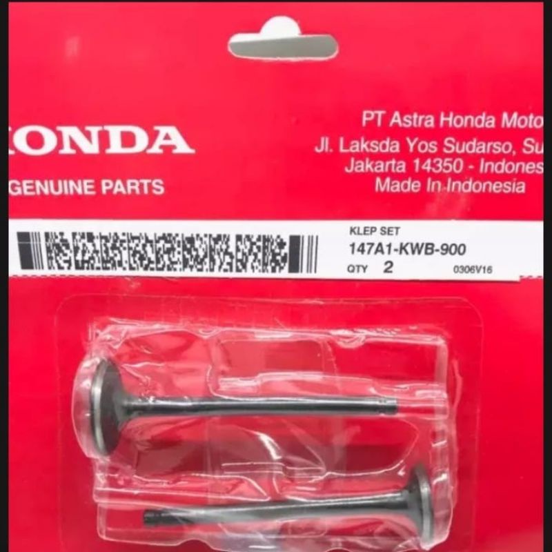 147A1-KWB-900 Valve set (klep set) blade karbu &amp;revo. blade 110 kwb (thn 2008-2011), revo 110(thn 2009-2010), revo 110 new (2010-2014)