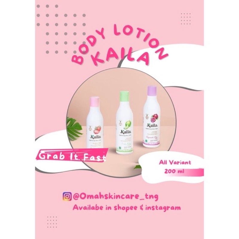 Body lotion kaila