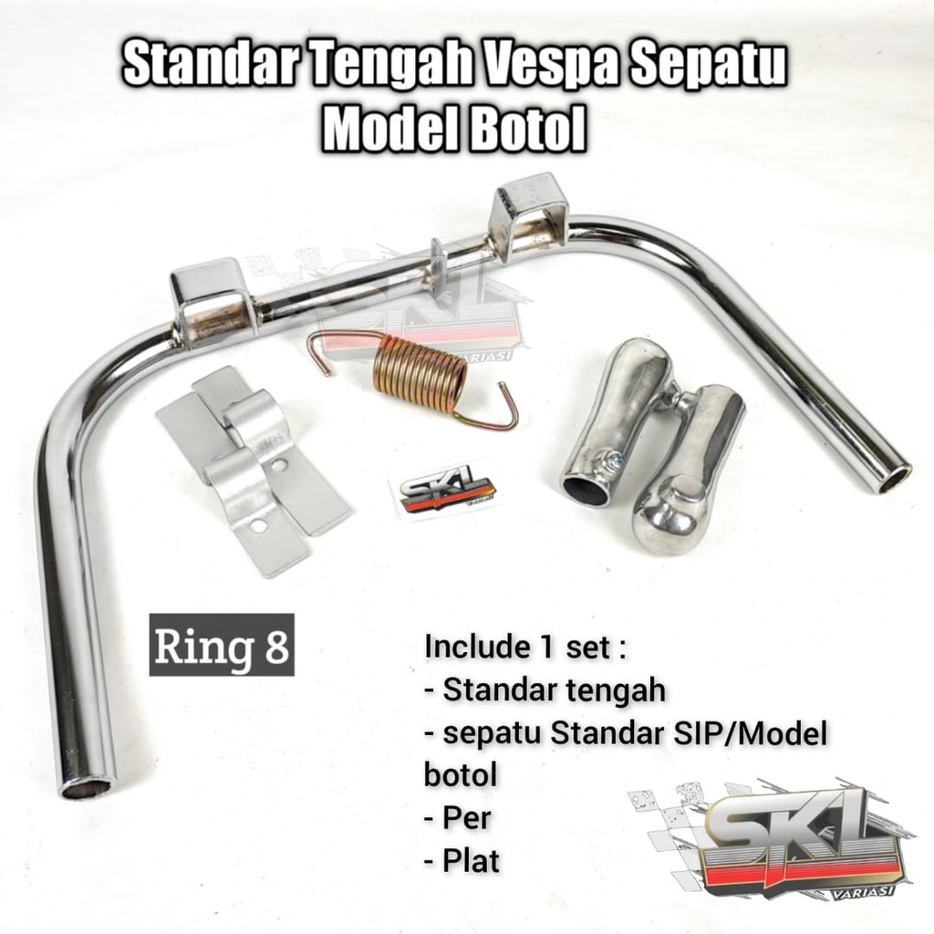 Standar Tengah Vespa Super VBB Ring 8 Standar Tengah Standar Dua Vespa Super VBB