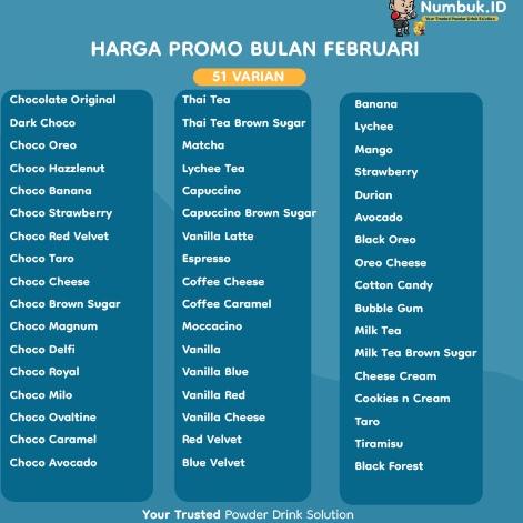 

Ptu46 Bubuk Minuman 1Kg Aneka Rasa/ Powder Drink 1Kg ..,,.,,.,