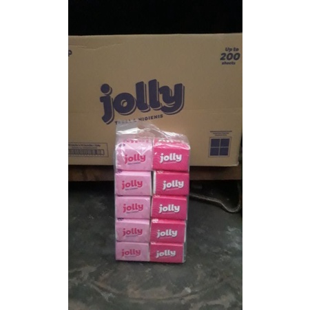 Tisu Jolly Pop Up cafe 200 sheet 1 pack 10 pcs