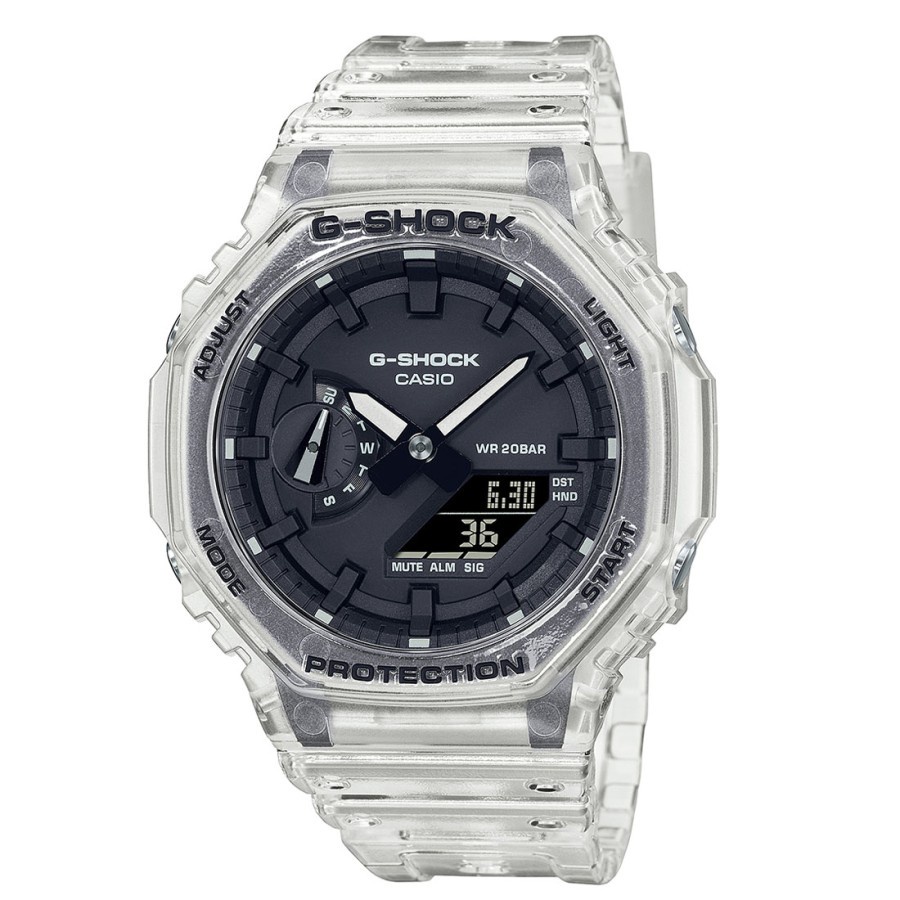 JAM TANGAN PRIA Casio G-SHOCK GA-2100SKE-7ADR -Transparan - GA2100