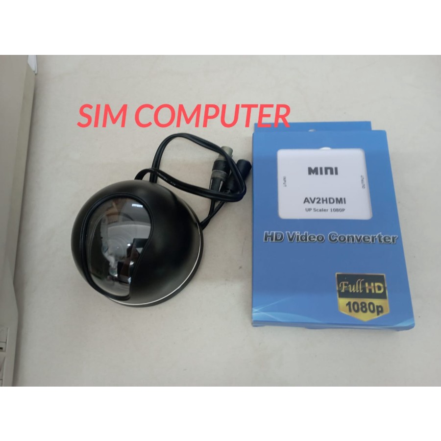 Camera CCTV Non Infrared dan Converter AV2HDMI