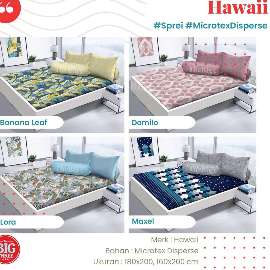 Sprei HAWAII 180x200 / 160x200 motif Alba Lora Domelo Nola Maxel Kielo Kinan Nautical Valli  Mavi Ca