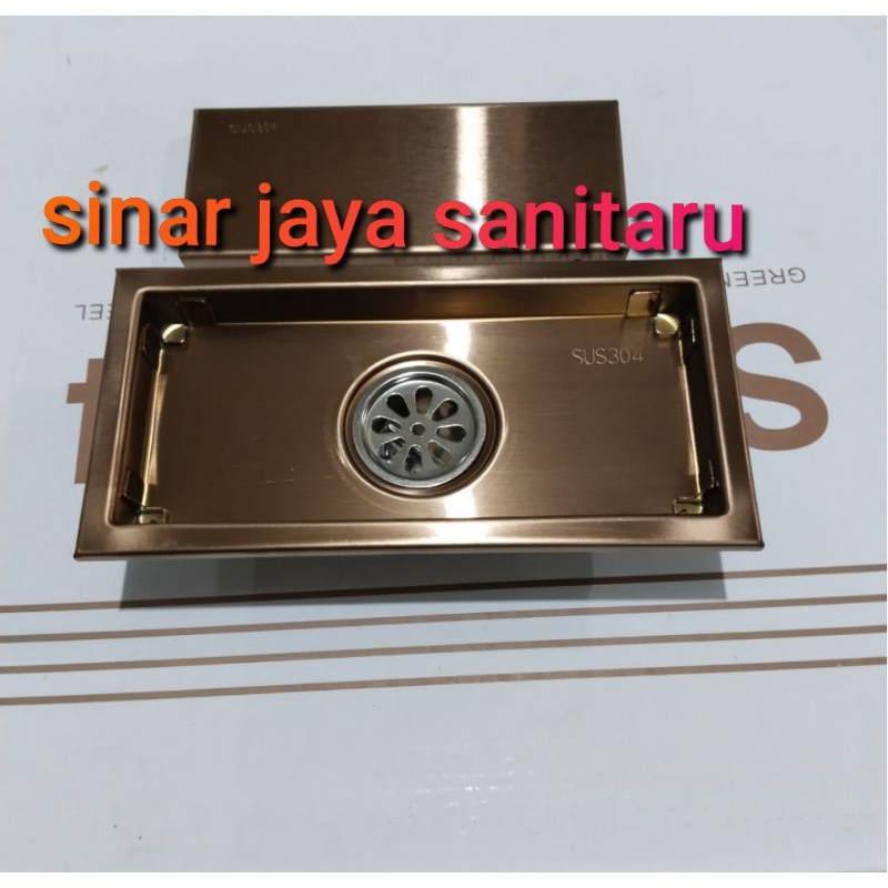 Smart floor drain Rose gold 20cm stainless Sus 304 / Floor drain rose gold