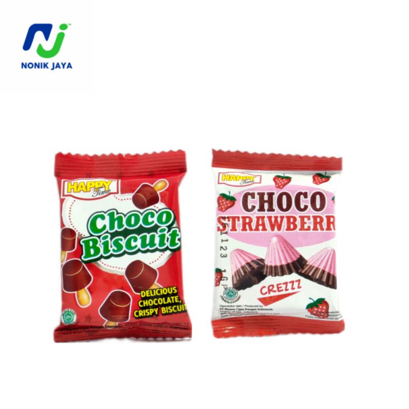 Happy Choco Biscuit Renceng isi 10 pcs