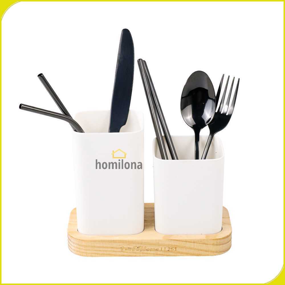 TaffHOME Rak Organizer Dapur Tempat Sendok Garpu 2 Box - LL251