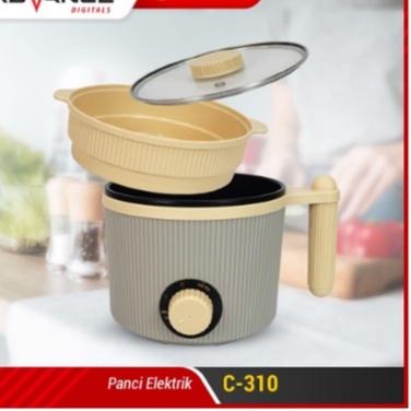 Diskon Terupdate Panci Listrik Elektrik Advance C-310 Multifungsi Warmer Steamer Cooker 18CM Lapisan Keramik