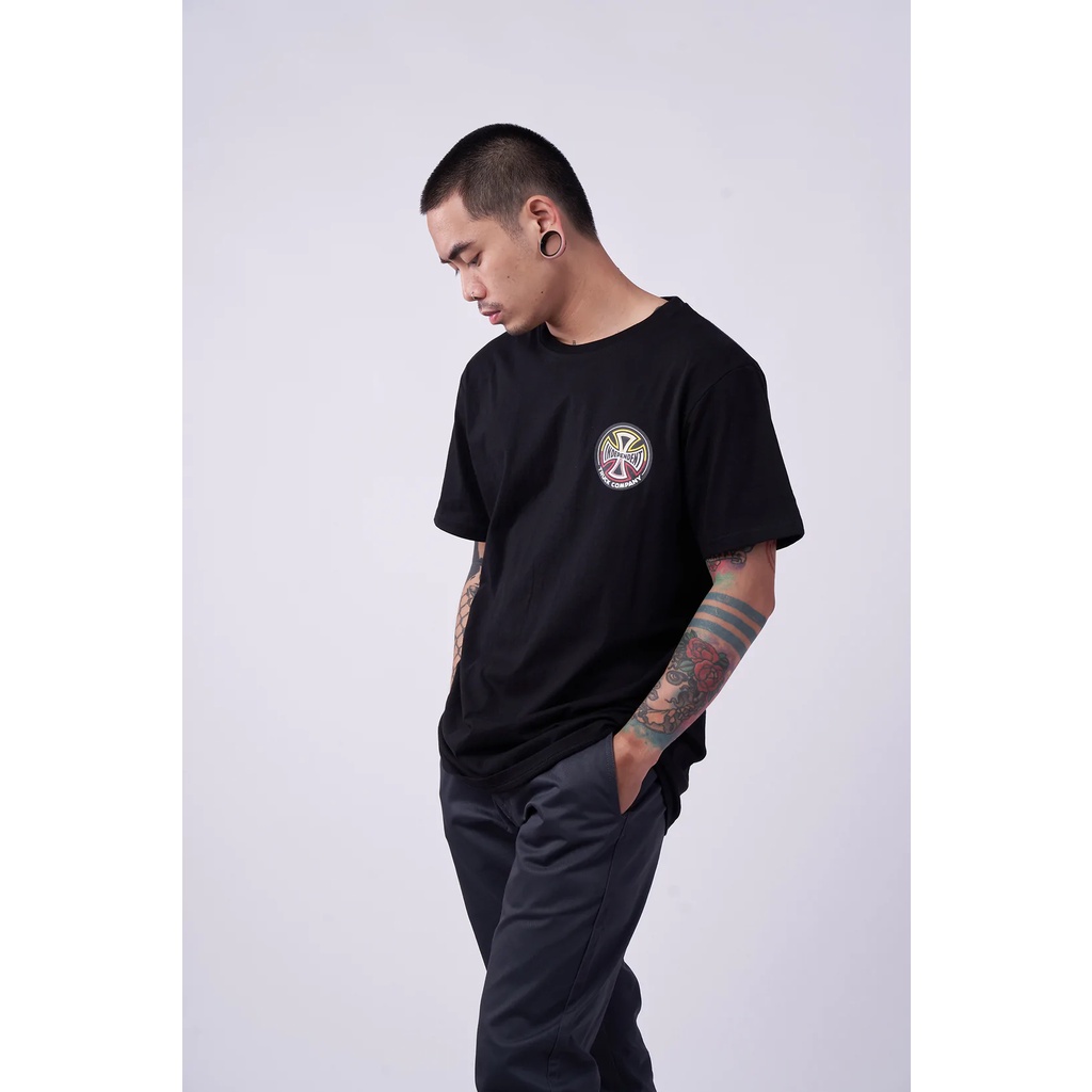 Independent Summit Chest Black Tee