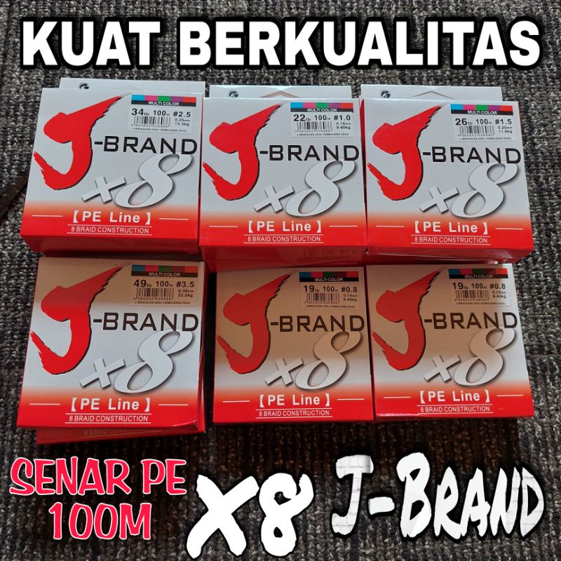 SENAR PE KUAT BERKUALITAS J-BRAND X8