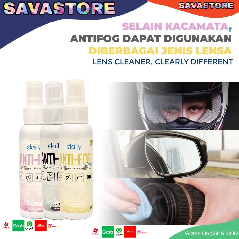 ANTI FOG SPRAY CAIRAN PEMBERSIH LENSA ANTI EMBUN ANTI UAP - DAILY PEMBERSIH LENSA KACAMATA