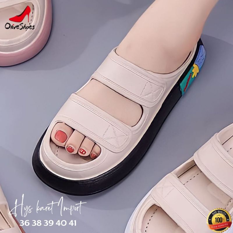 SANDAL KARET HYS IMPORT ORI BY OLIVE