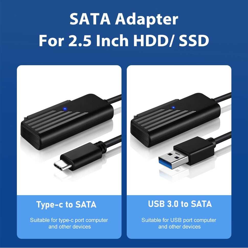 Onelesy Kabel Adaptor Hardisk USB Type C to SATA 2.5 Inch Support 5G - ONUSBC - PCLP