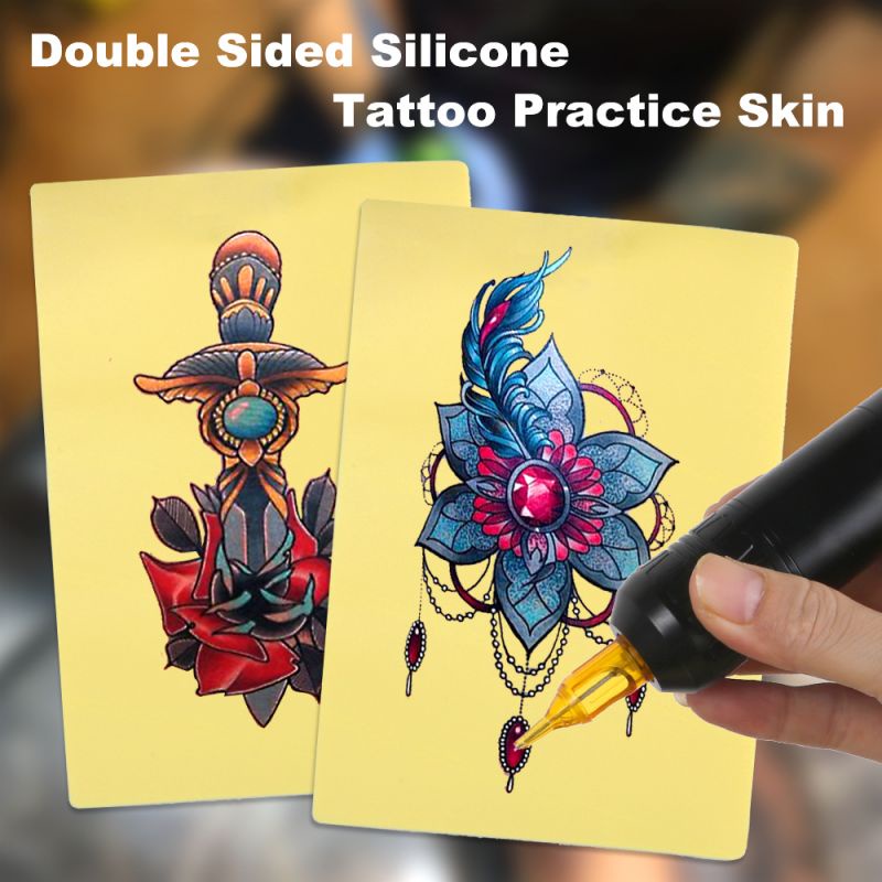 5pcs Kulit Latihan Sulam Skin Practice Tattoo Kulit Palsu Untuk Latihan Sulam Tatto Alis Bibir