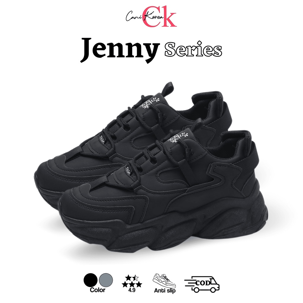 CaniKorea &quot;FREE BOX&quot; Jenny Sepatu Wanita Sneakers Korea Import 9166