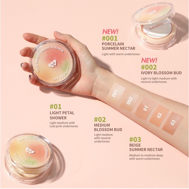 BNB barenbliss Korean Bloomatte True Beauty Inside Cushion「24H Full Coverage」| Alas Bedak