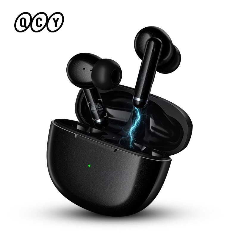 QCY TWS Bluetooth Earphone ANC with Charging Case - QCY-HT03 ( Mughnii )