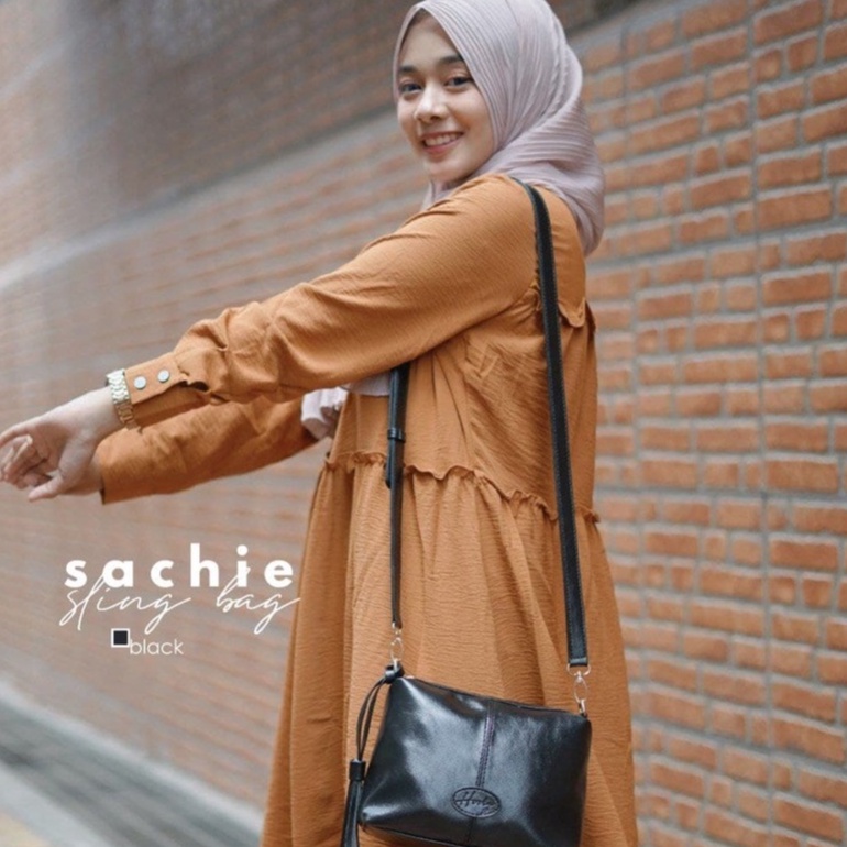 Hody Sachie Sling Bag Quality Premium - Tas Selempang Wanita Waterproof - Tas Kulit