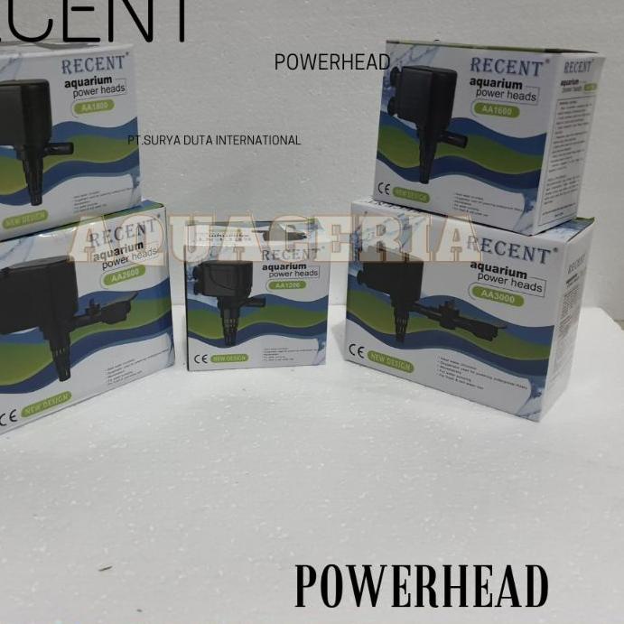 Terbaik.. pompa celup aquarium recent 1800 power head mesin celup aquarium