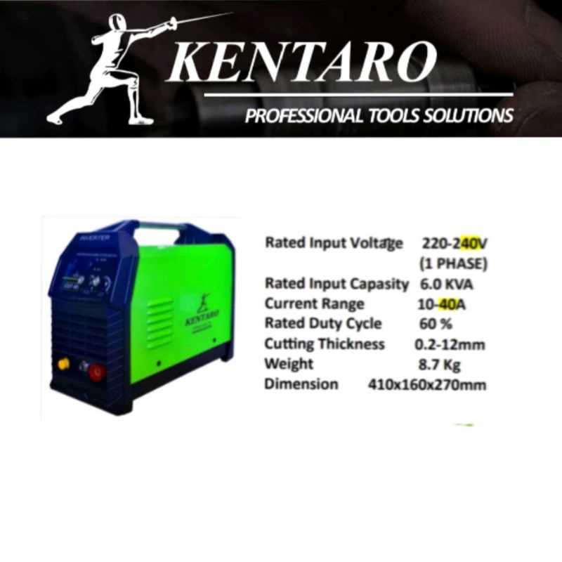 mesin las cutting / potong plat type cut-40 heavy duty kentaro Japan quality