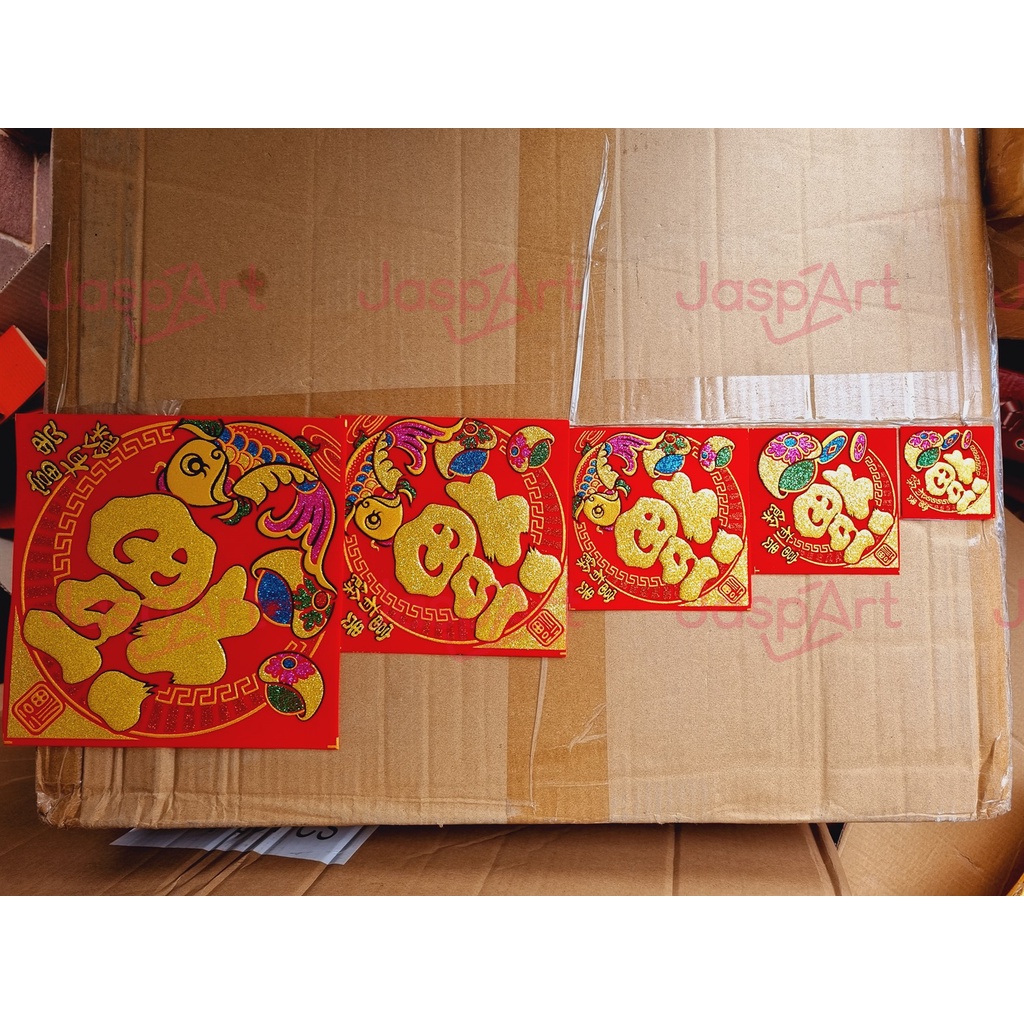 TEMPELAN TULISAN FU FUK TEMPELAN IMLEK HIASAN IMLEK TEMPELAN PINTU TEMPELAN PARCEL TBF04