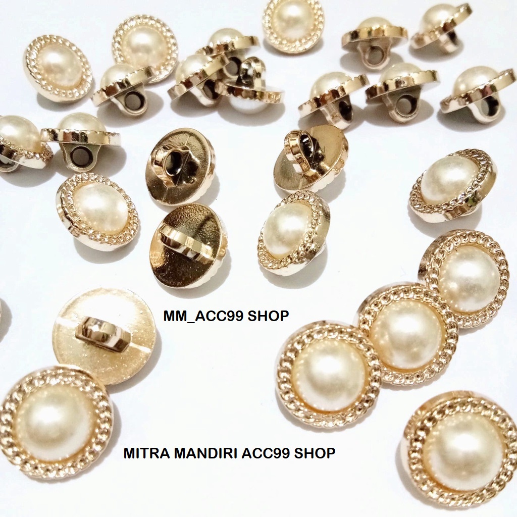 12 PCS KANCING JAMUR TIMBUL LIST RANTAI 21MM 2,1CM