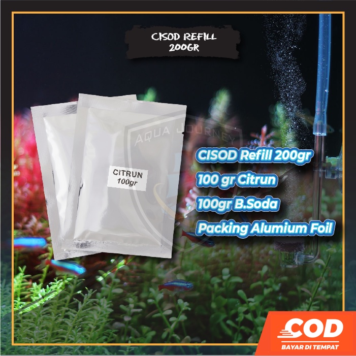 Cisod 200gr CO2 DIY Aquascape Citrun/Sitrun 100gr + Baking Soda 100gr