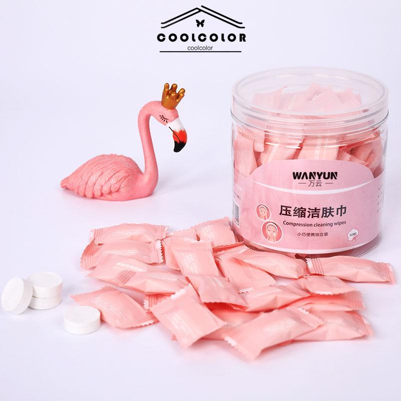 COD❤️Cleansing Wipes Portable Mini Kartun Lucu Untuk Pembersih Makeup- cl