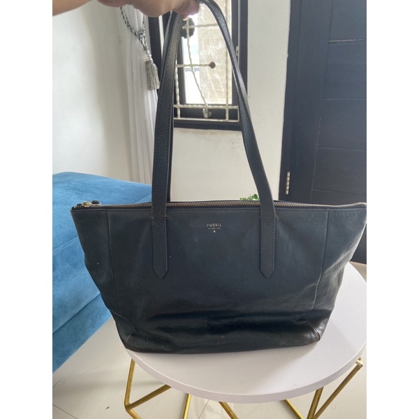 Fossil Sydney Shopper Tote Bag in Heritance Blue