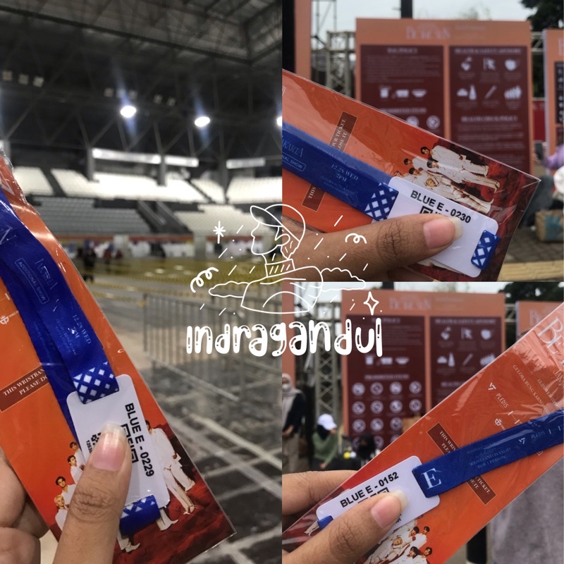 WTS TIKET TICKET CONCERT KONSER BETS SEVENTEEN SECTION BLUE E
