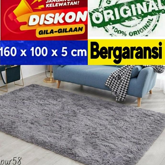 Karpet kasur Bulu Rasfur 160 x 100 tebal 5 cm