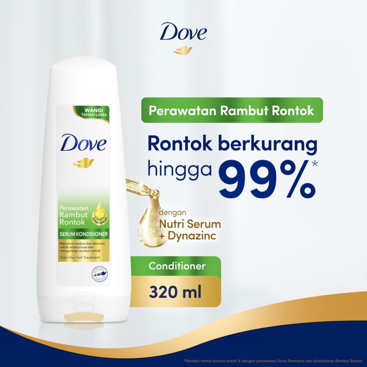 Jual Dove Conditioner Perawatan Rambut Rontok Berkurang 99 dengan