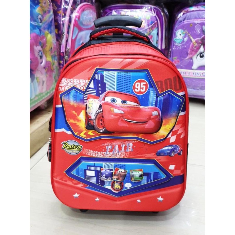 Paket Tas Roda Tas Troli Anak Cewek Paud-Tk | Tas Roda Anak Perempuan 12 Inch | Tas Koper Anak Laki-