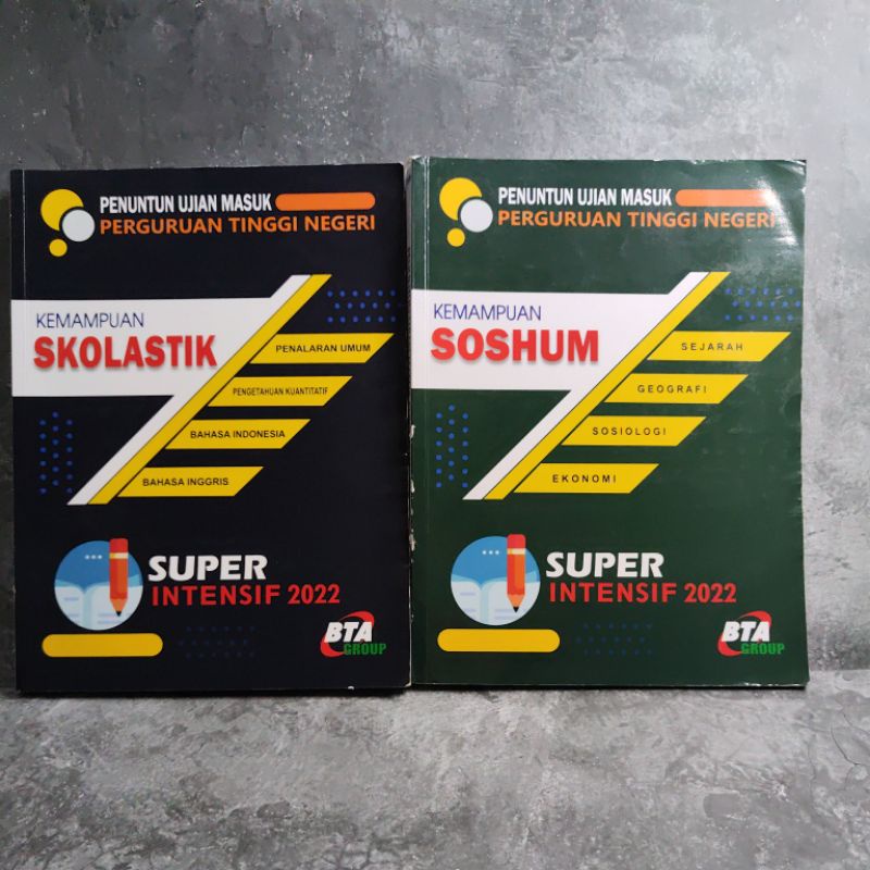 Buku Kemampuan Skolastik, Soshum, Penuntun Ujian Masuk Perguruan Tinggi Negeri 2022, BTA Group.