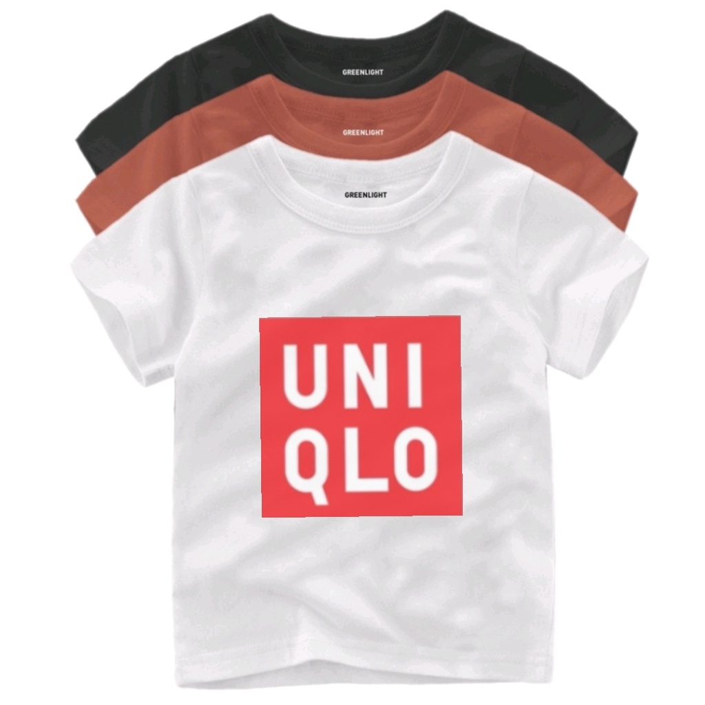 Baju kaos Uniglo bahan katun size M SAMPAI XXXL usia 1 sampai 12 tahun