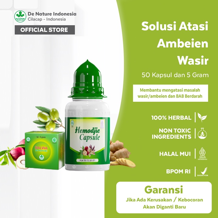 

[COD] Obat Wasir Ambeien Ambeyen BAB Berdarah & BAB Bernanah Cepat Sembuh Hemodjie Salwa De Nature Herbal