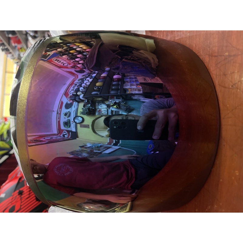 kaca helm airro pelangi