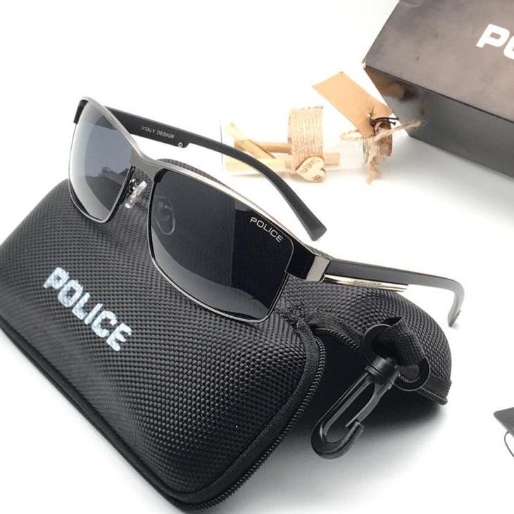 (P(12✉) Sunglass Kacamata Pria Police P24 / P 24 Lensa Polarized Original kaca mata mancing passer ikan paling laris