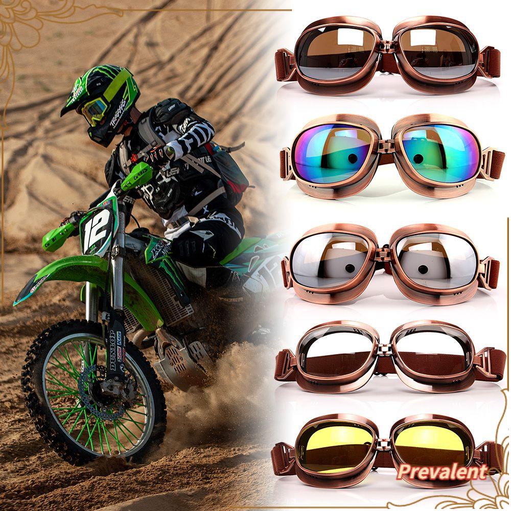 Preva Kacamata Motor Aksesoris Berkendara Motocross Ski Goggle Vintage Eyewear Pelindung Gears Helm Kacamata