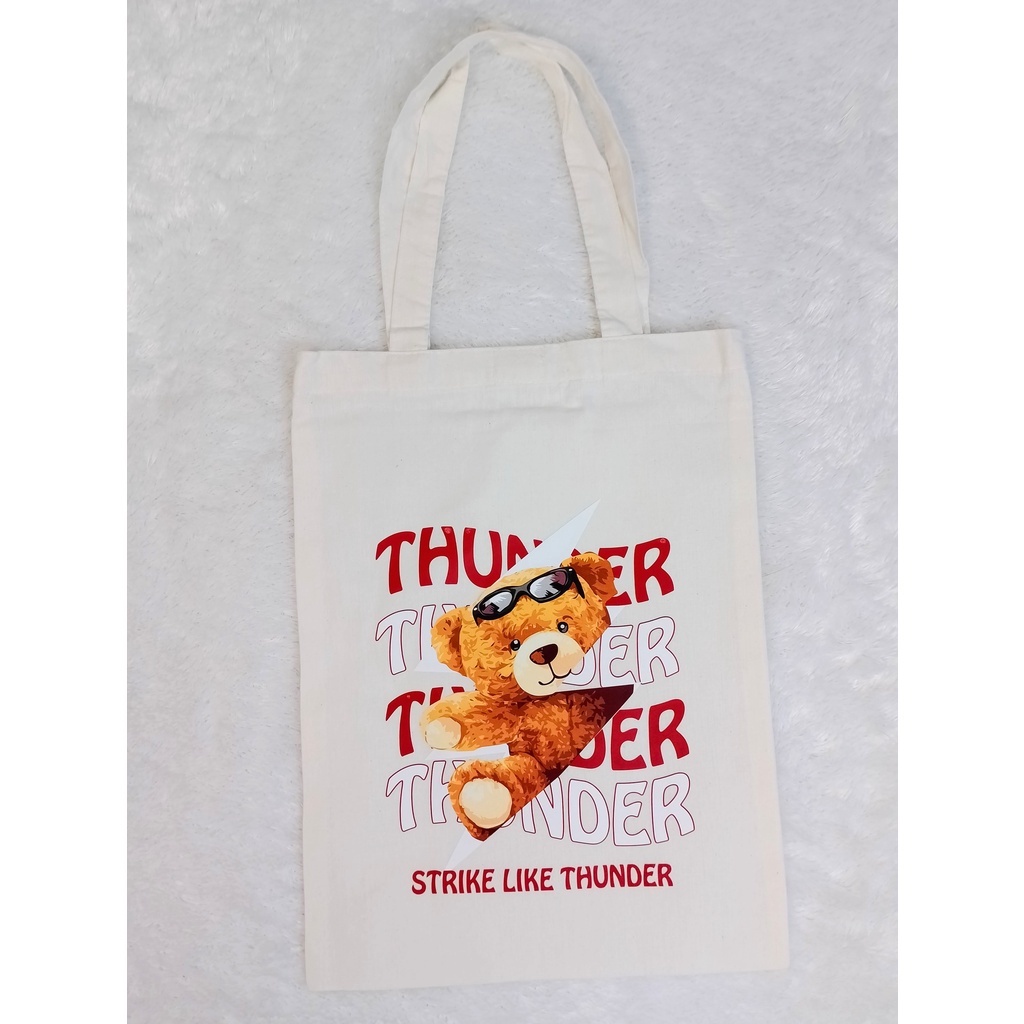 Totebag Tas Tote Fashion Tote Bag Wanita Bear Tote bag premium Totebag zipper totebag velcro Termurah