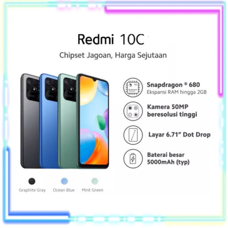 Redmi 10C Garansi Resmi