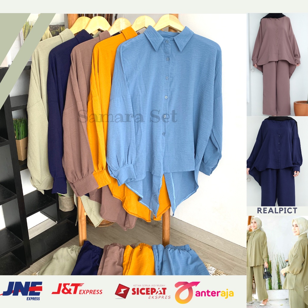 Outfit Set Wanita Kekinian Ootd Hijab