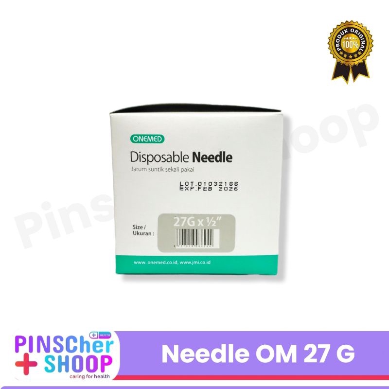Disposable Neddle 27 G OneMed / Box