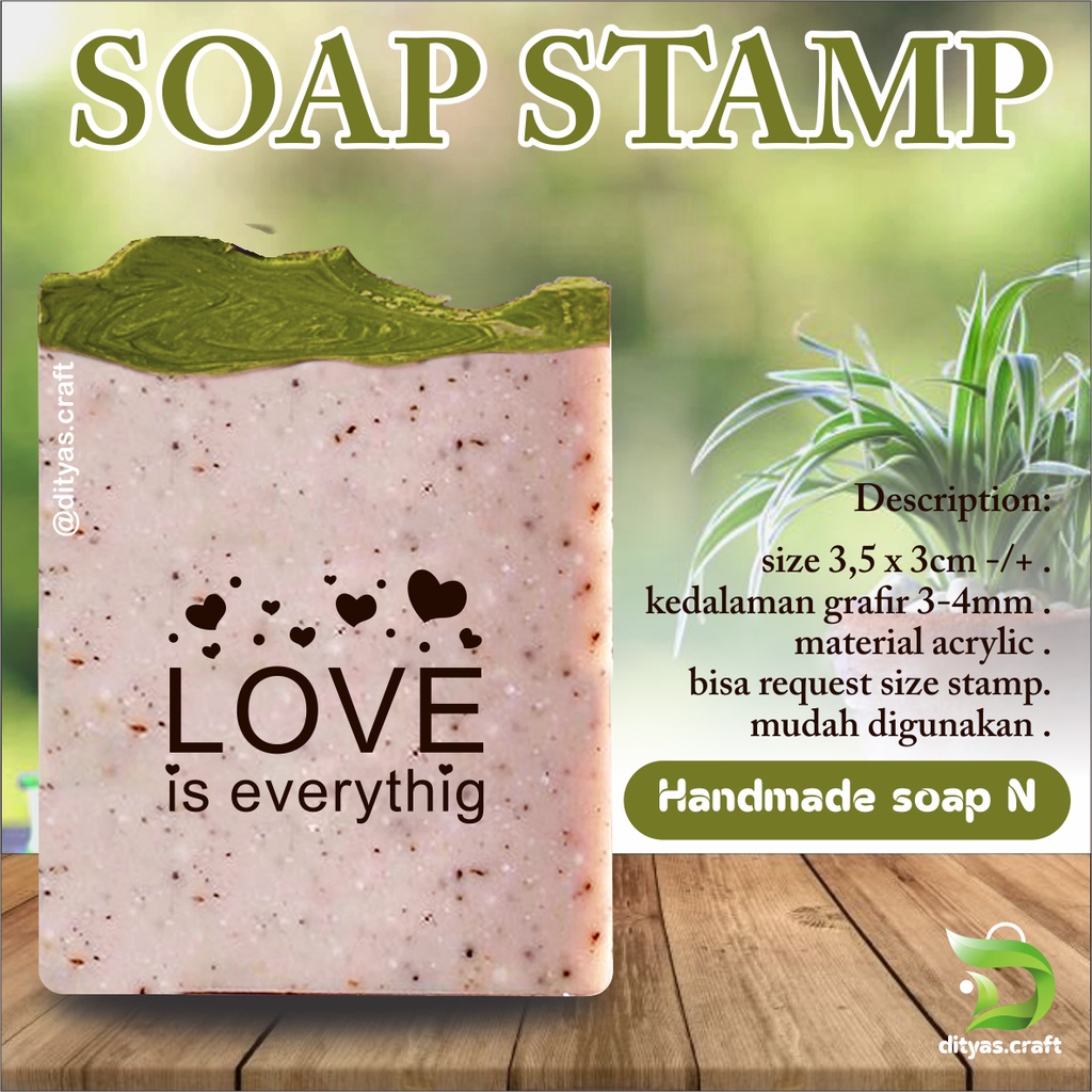 

soap stamp / stempel sabun / handmade soap code N