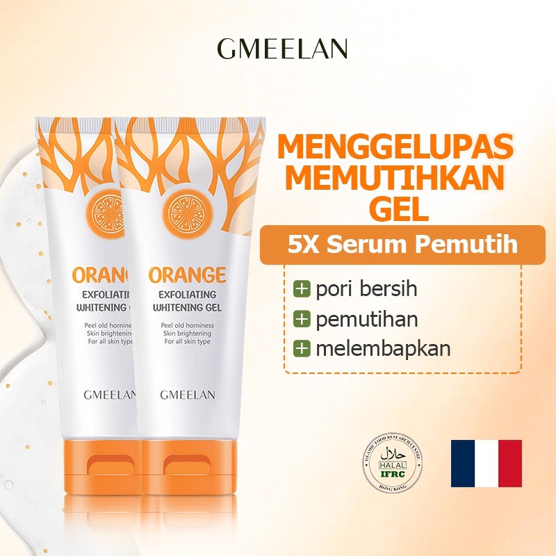 GMEELAN GLUTA WHITENING LAZY CREAM EXFOLIATING GEL MOISTURIZING DAY CREAM