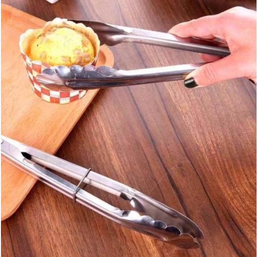 ❤ IJN ❤ Penjepit Capit Jepit Makanan Kue Gorengan Panggangan Grill BBQ Sayur Buah Capitan
