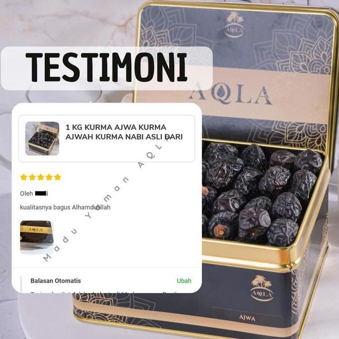 

PROMO 1 KG KURMA AJWA KURMA AJWAH KURMA NABI ASLI DARI MADINAH RTH694GTR