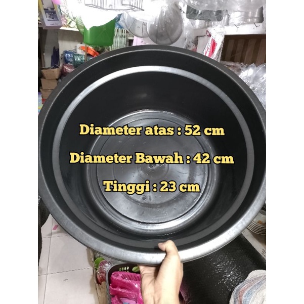 Baskom Plastik Besar / Bak Cuci Baju Plastik / Ember Plastik 52 cm
